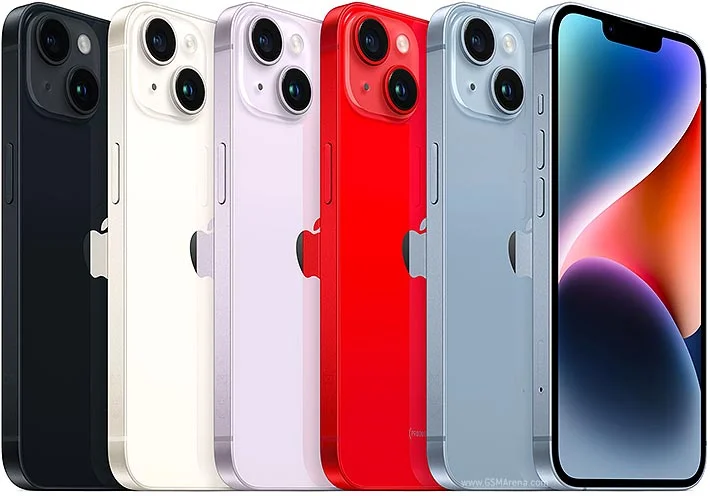 Базовий смартфон Apple iPhone 14 в оригінальному пастельному дизайні