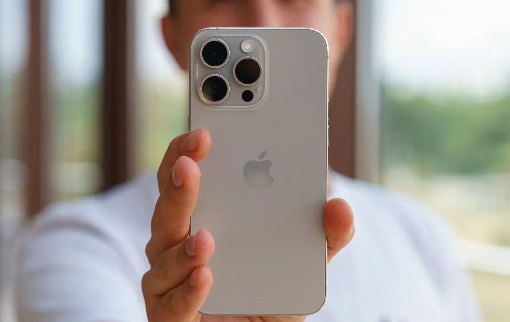 Порівняння габаритів та зручності тримання iPhone 15 Pro в одній руці